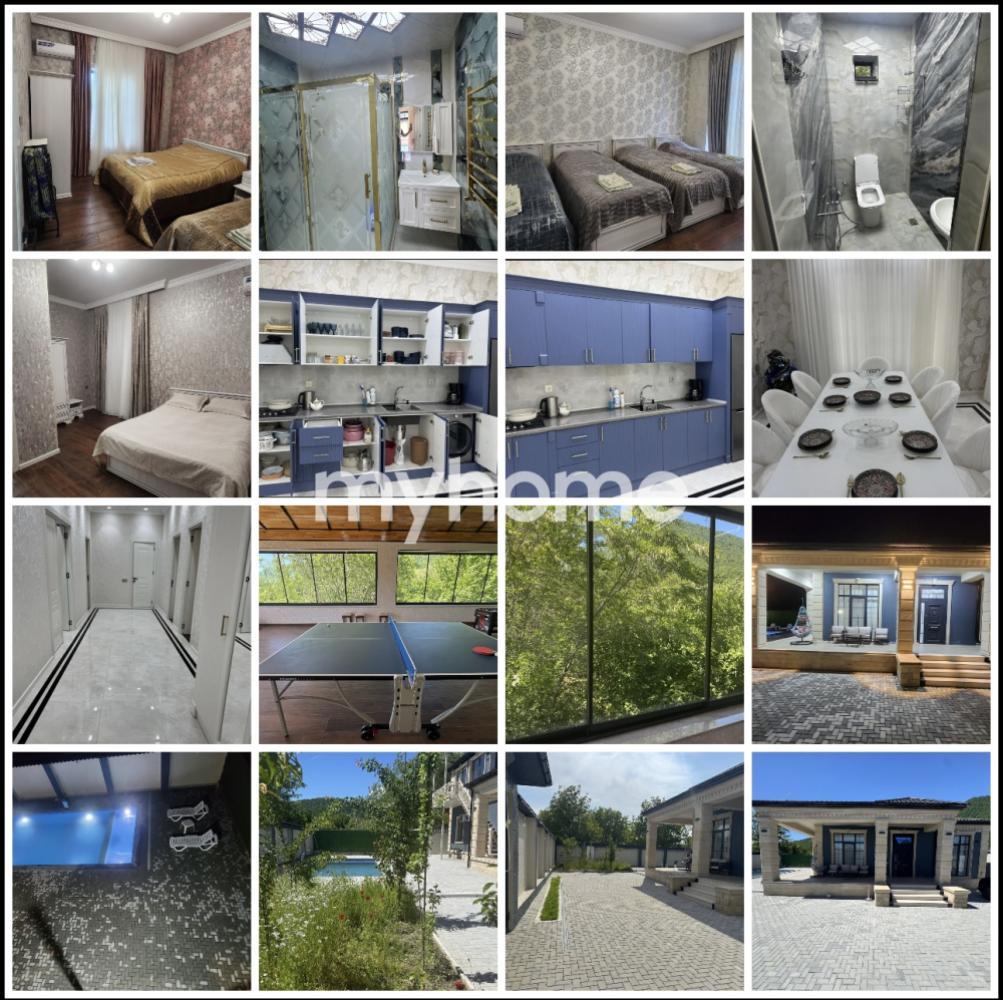 Qəbələ şəhəri 180m² həyət evi kirayə verilir