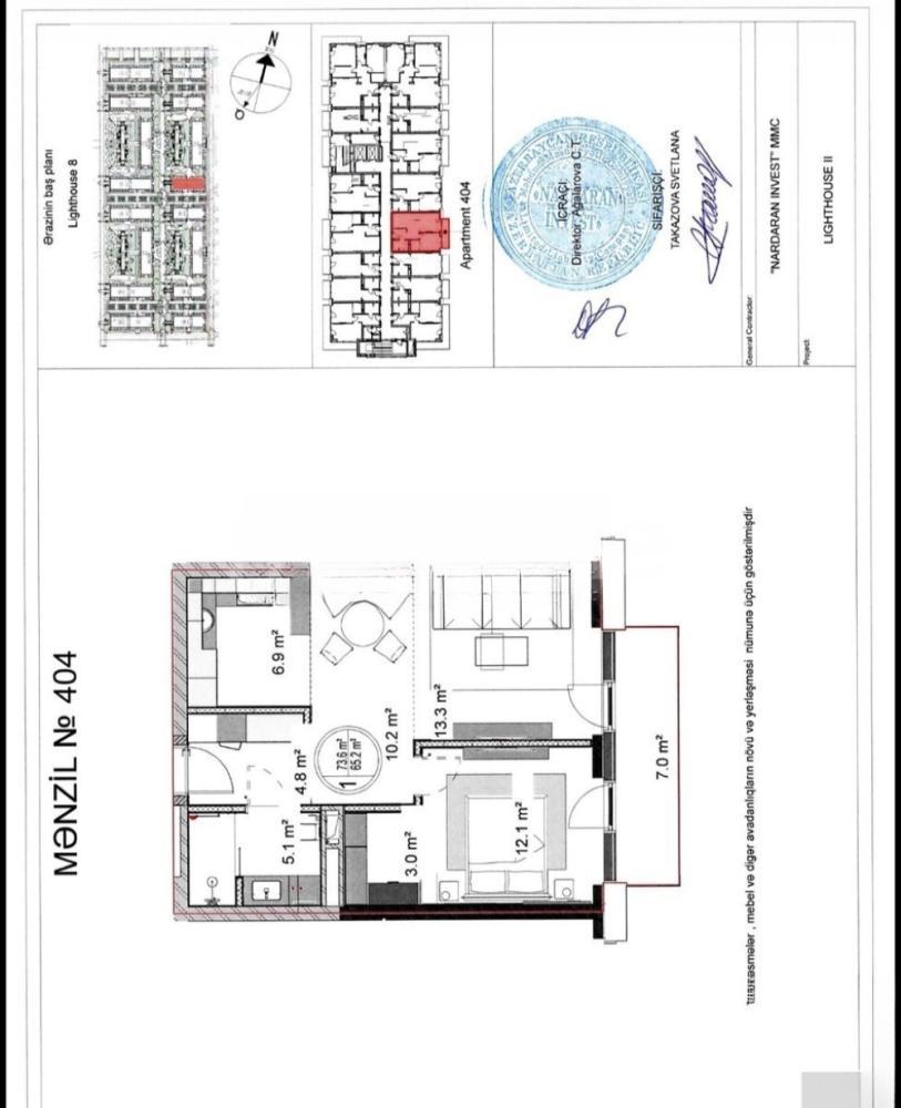 Bakı şəhəri 76m² mənzil satılır