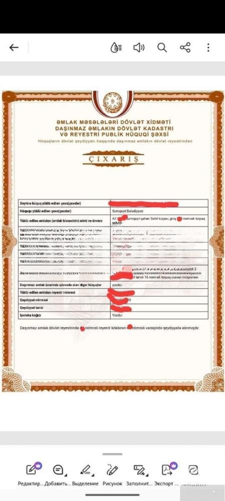 Sumqayıt şəhəri torpaq satılır
